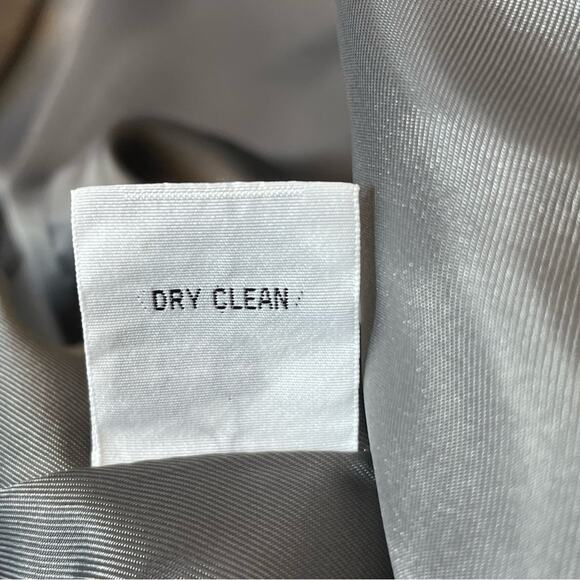 Talbots Blazer Gray Pinstripe Viscose 
Mohair Wool Blend 2P Petite - Picture 6 of 7